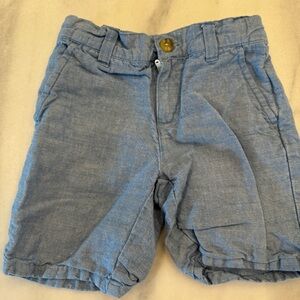 Janie and Jack Blue Chambray Shorts Size 4